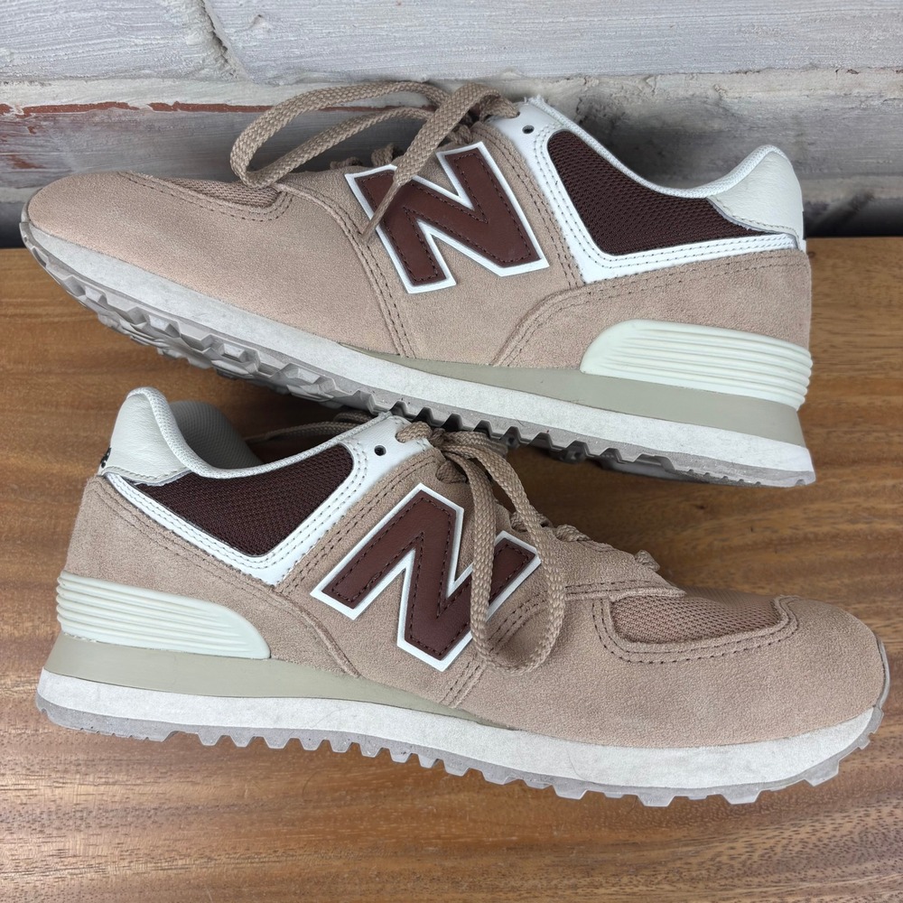 New Balance 574 Suede Sneakers Size 7 Beige Brown ENCAP Athleisure Gorpcore - Picture 10 of 10